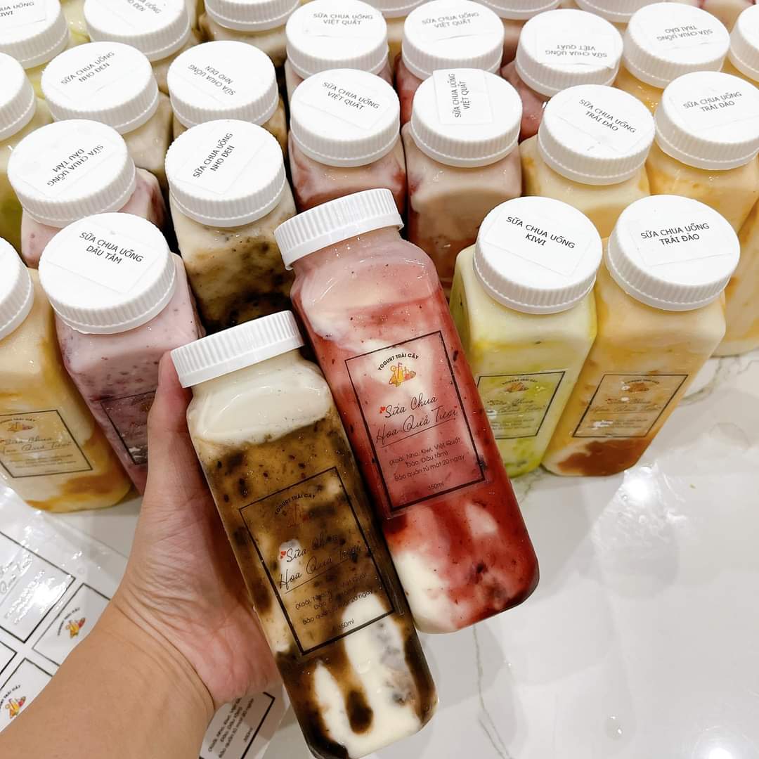 Chai cổ rộng vuông 330ml