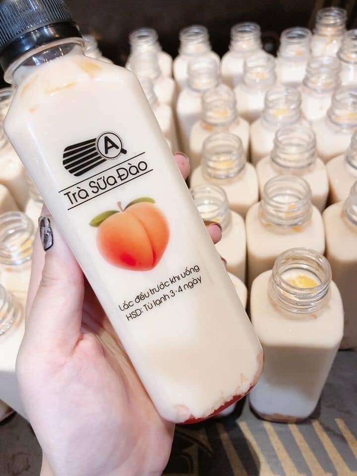 Chai vuông cao cổ rộng 330ml